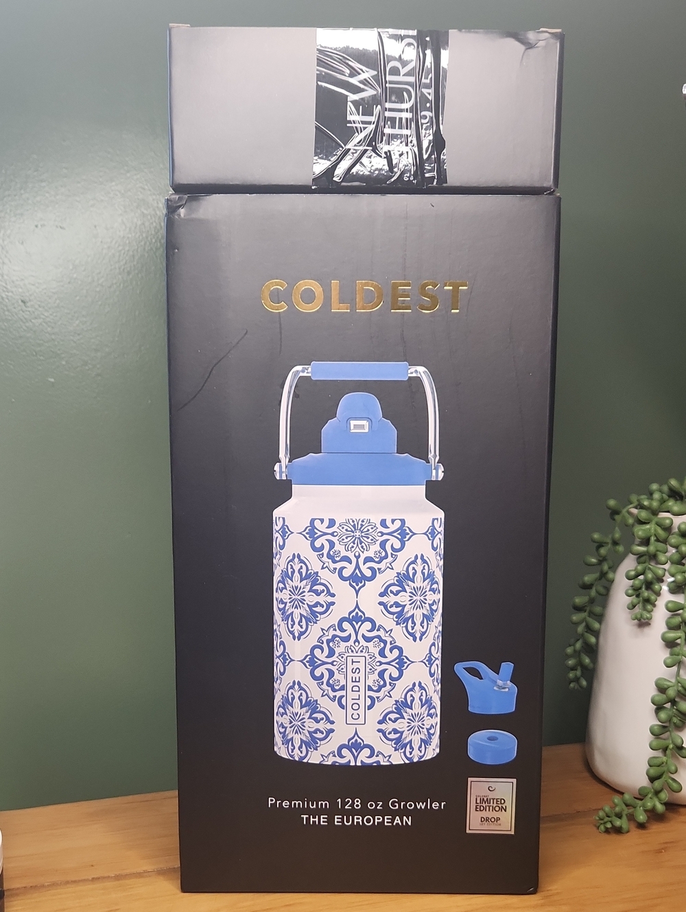 Coldest Premium 128 Oz (1 Gallon) Growler Limited Edition The European